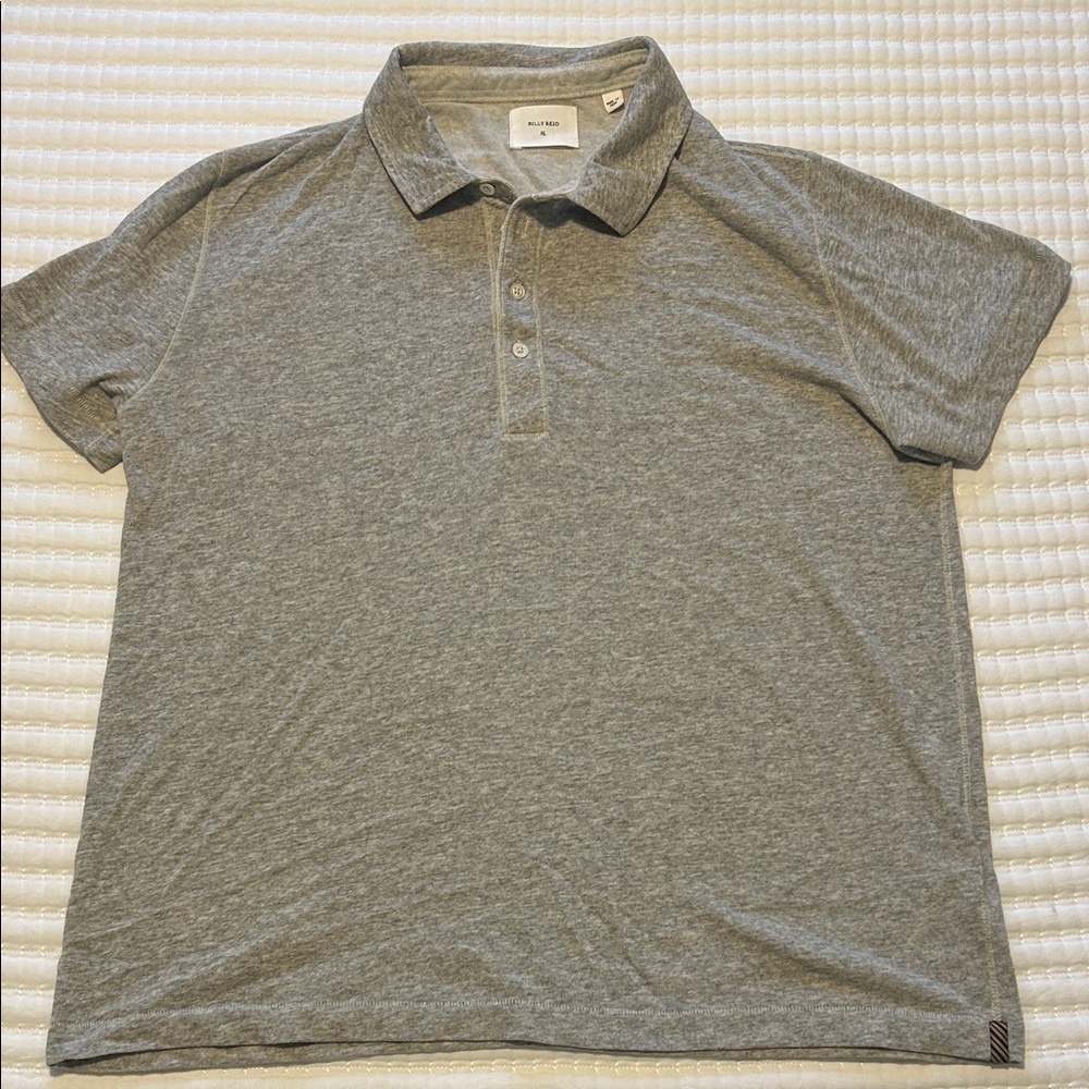 Billy Reid Heather Gray Polo Shirt men’s xl